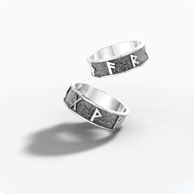 Серебряное кольцо с Рунами (на выбор)